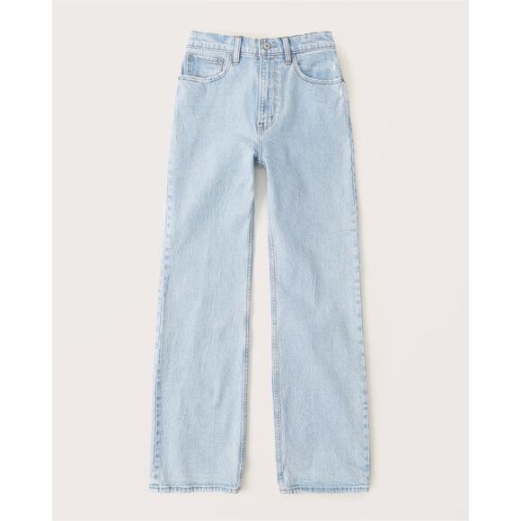 Abercrombie & Fitch Denim - Abercrombie & Fitch Curve Love 90s Relaxed High Rise Jeans Denim